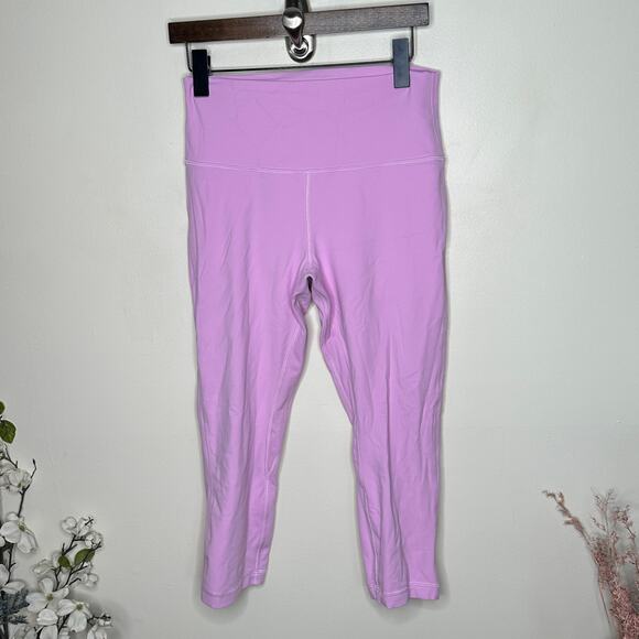 LULULEMON Align High-Rise Crop 21" Vitapink Pink Sz 10 {3S42} - Picture 3 of 6